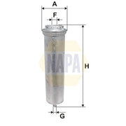 NAPA Fuel Filter Element fits Alpina D3 2005-2013 2.0