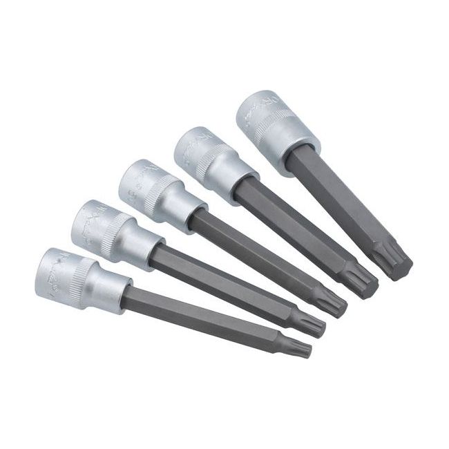 Laser Long Series Torx Plus Socket Bit Set 1/2 "D 5pc 8679 Laser - Dynamic Drive