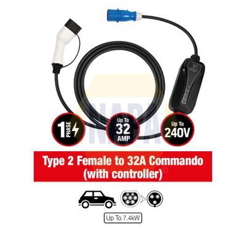 NAPA Electric Vehicle Charging Cable Charging coupler type 2 fits Aiways U5