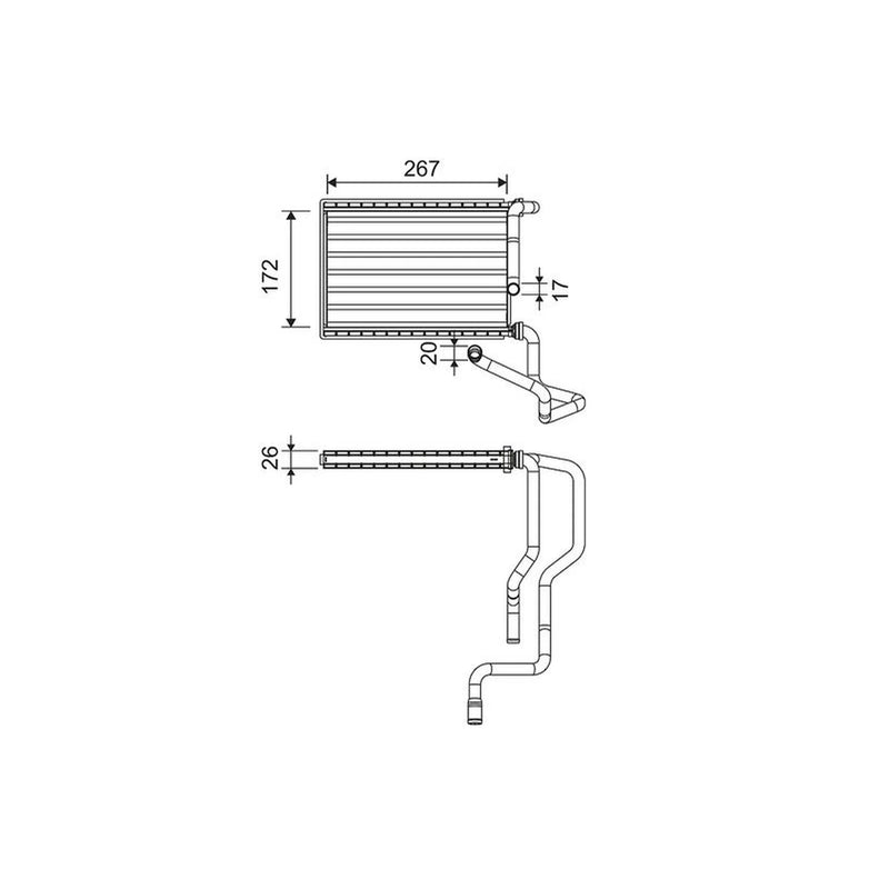 Valeo Heater Matrix Core Heat Exchanger 811579