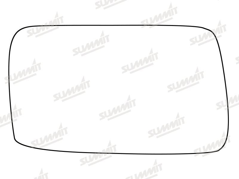 Summit Stick-On Anti Dazzle Mirror Glass fits Ford Sierra RHS Summit - Bars 4 Cars