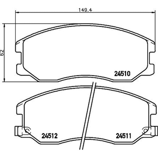 Mintex Front Brake Pad Set fits Chevrolet Captiva 2006-2018 2.0 2.2 2.4 3.0 3.2