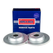 Borg & Beck Front & Rear Brake Discs & Pads fits Ford Focus II 2010-2011 2.5