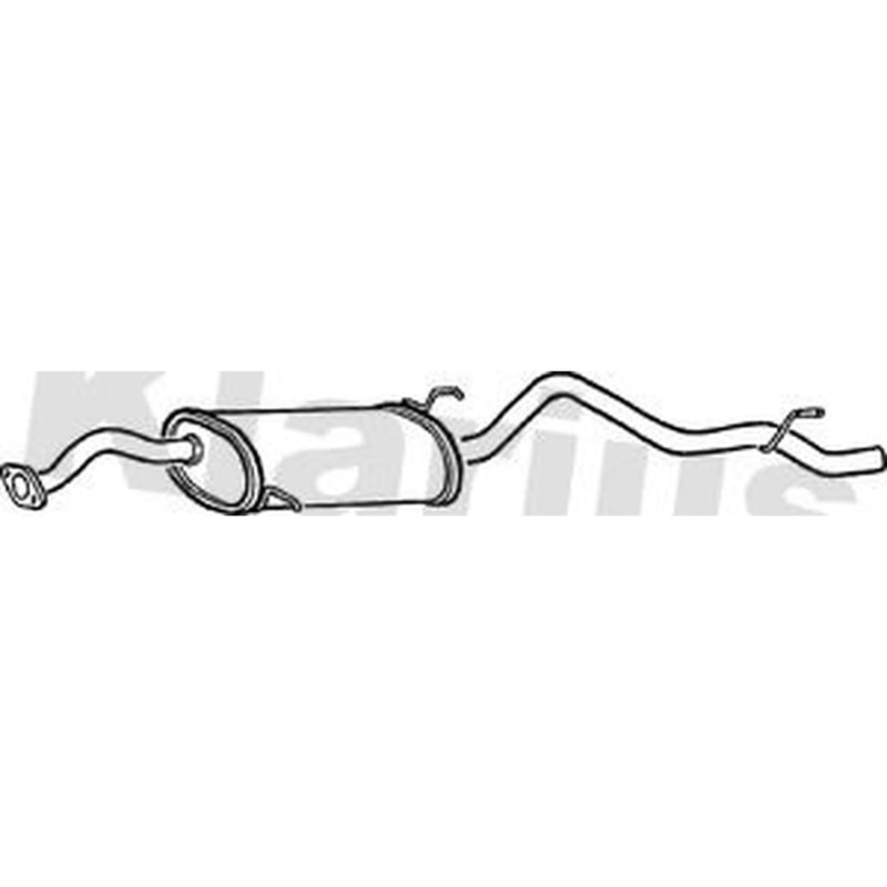 Klarius Box With Tail Pipe Rear fits Daihatsu Sportrak Hard Top 1988-1999 1.6