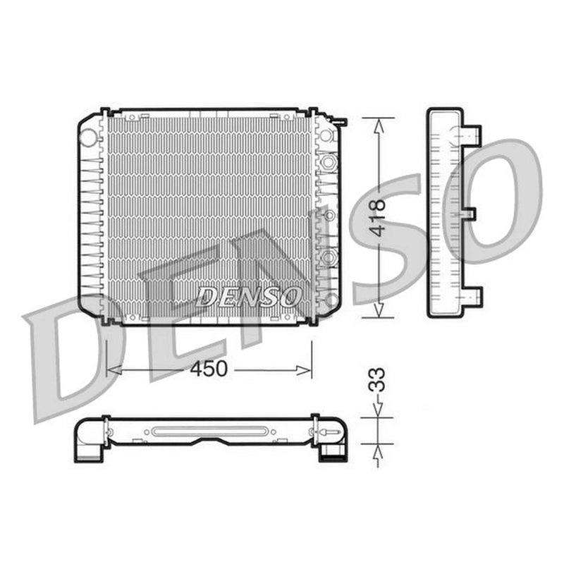 Denso Engine Radiator fits Volvo 240 1974-1993 2.0 2.1 2.3 2.7