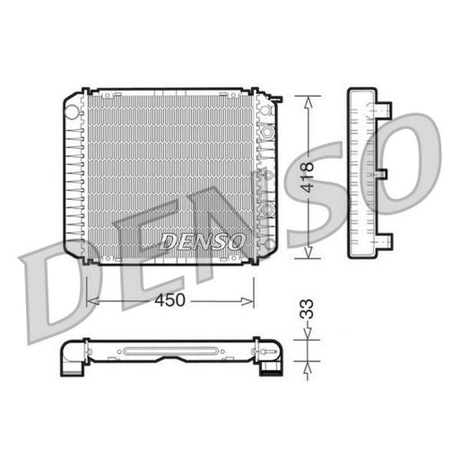 Denso Engine Radiator fits Volvo 240 1974-1993 2.0 2.1 2.3 2.7