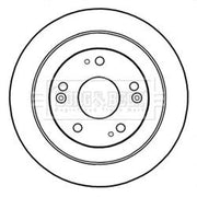Borg & Beck Front & Rear Brake Discs & Pads fits Honda Civic IX Tourer 2014-2016