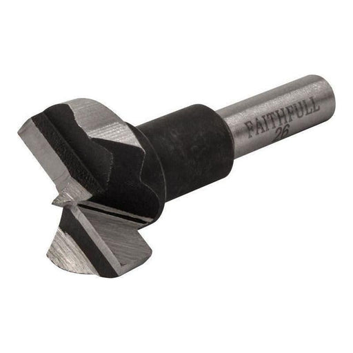 Faithfull HCS Hinge Boring Bit 26mm x 60mm Faithfull - NN4 Online