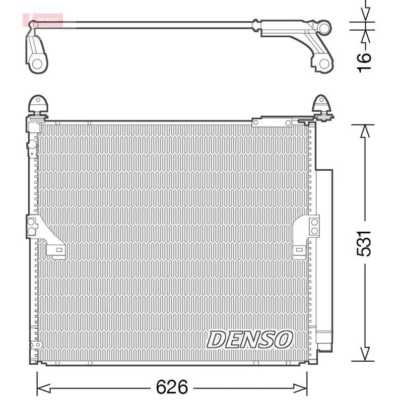 Denso Air Conditioning Condenser fits Toyota Land Cruiser 2011 on 3.0