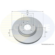Comline Front Brake Internally Vented Discs & Pads fits Mazda CX-5 2017-2024 2.2