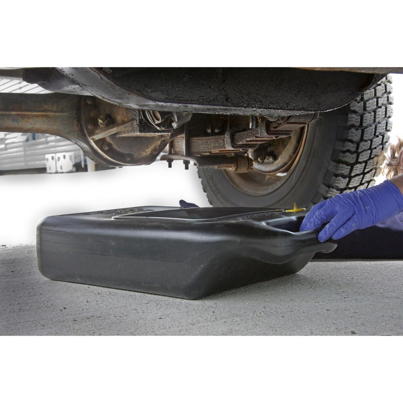 Sealey Oil/Antifreeze Drainage Pan Drain Sump Container 10 L Litre Recycle DRP07 Sealey  - Dynamic Drive