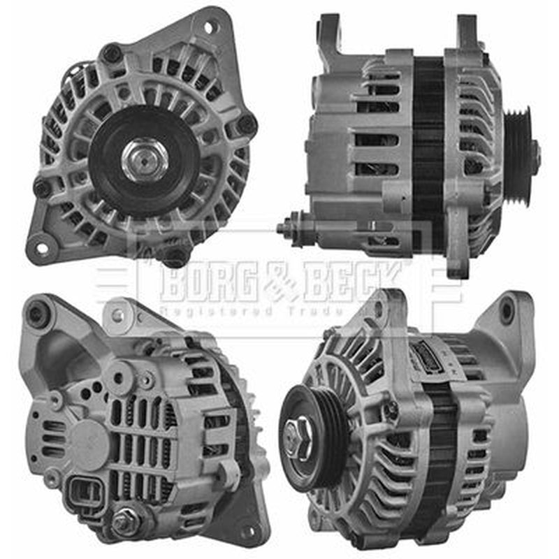 Borg & Beck Car Alternator 12V fits Mitsubishi Colt 1988-1992 1.6 1.8