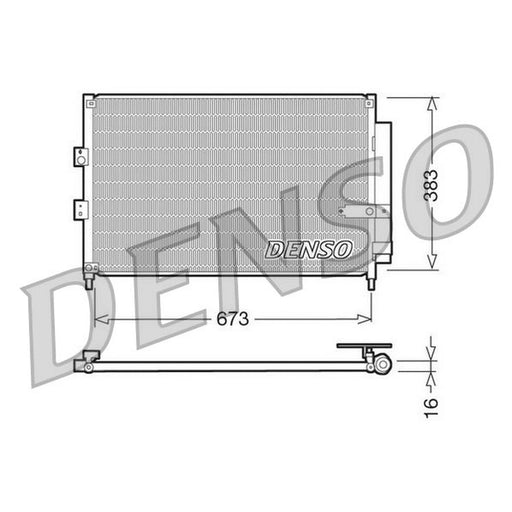 Denso Air Conditioning Condenser fits Honda Civic VII 2003-2005 1.3
