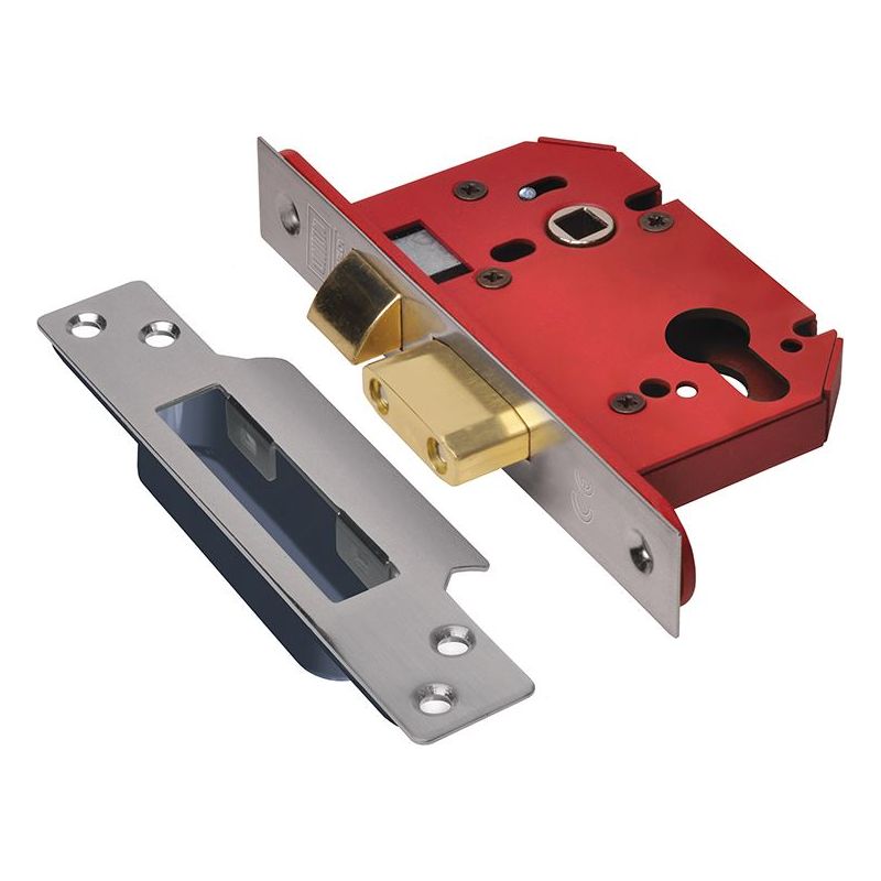 Union StrongBOLT 22EU EUS-SS-3.0 Euro Sashlock Stainless Steel 81mm 3in UNION - Dynamic Drive