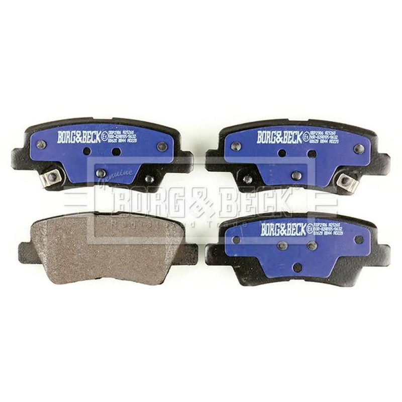 Borg & Beck Rear Brake Solid Discs & Pads fits Hyundai Ioniq 2016-2022 1.6