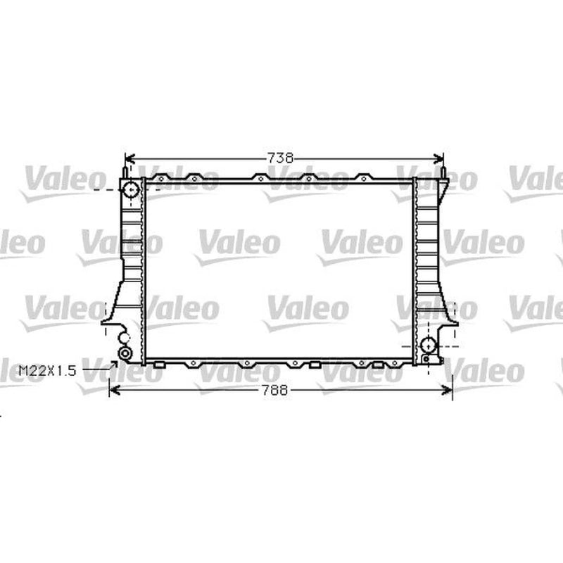 Valeo Engine Radiator 734751