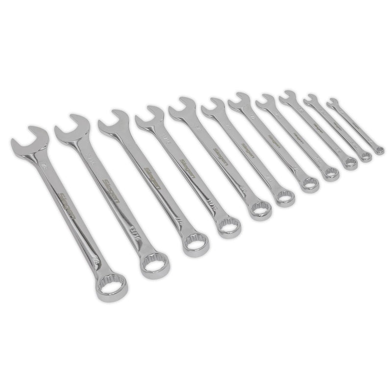 Seigen by Sealey Combination Spanner Set 11pc Imperial S0857 Seigen by Sealey  - Dynamic Drive