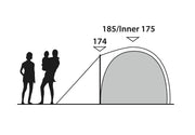 Outwell Cloud 5 Pole Tent Green 5 Person Outwell - Dynamic Drive