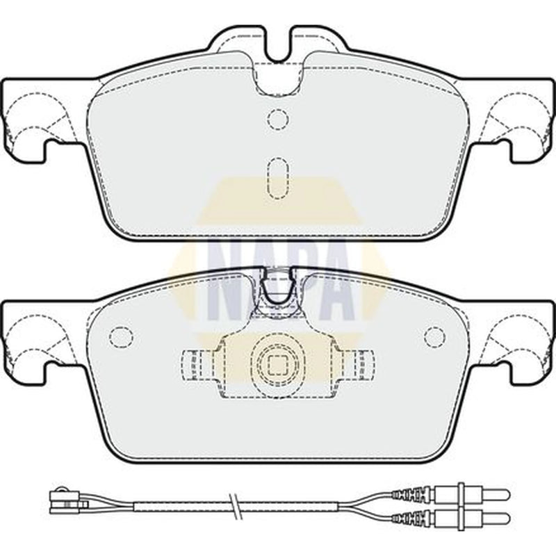 NAPA Front Brake Pad Set fits Peugeot 508 I 2010-2018 1.6 2.0