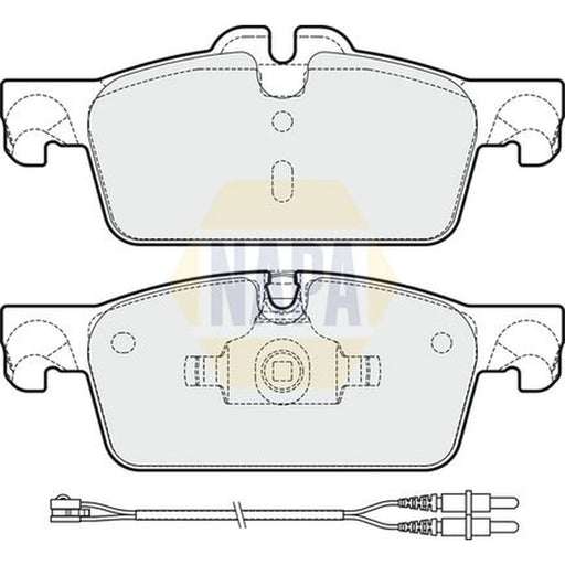 NAPA Front Brake Pad Set fits Peugeot 508 I 2010-2018 1.6 2.0