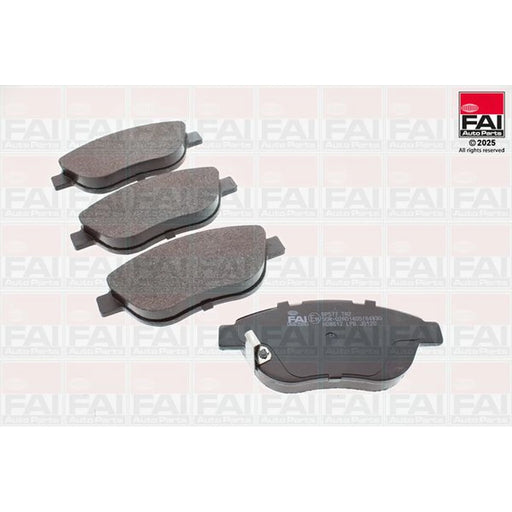 FAI Front Brake Pad Set fits Fiat 500L 2014 on 1.3