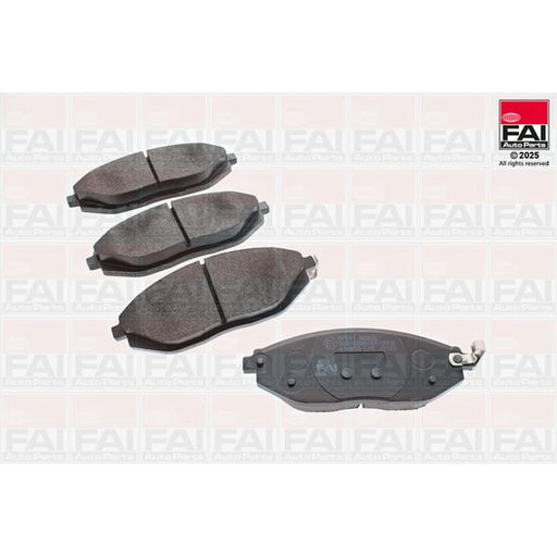 FAI Front Brake Pad Set fits Chevrolet Spark 2010 on 1.0 1.2