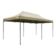 Dellonda 3x6m Pop-Up Gazebo Heavy Duty Carry Bag Rope Stakes & Weight Beige Dellonda - Dynamic Drive