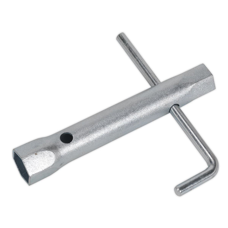 Sealey Dbl End Long Reach Spark Plug Box Spanner 16/21mm L-Brace MS158 Sealey  - Dynamic Drive