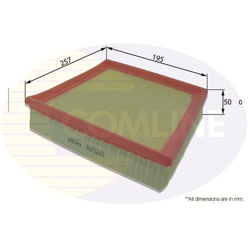 Comline Engine Air Filter Right fits Jaguar F-Pace 2015 on 3.0
