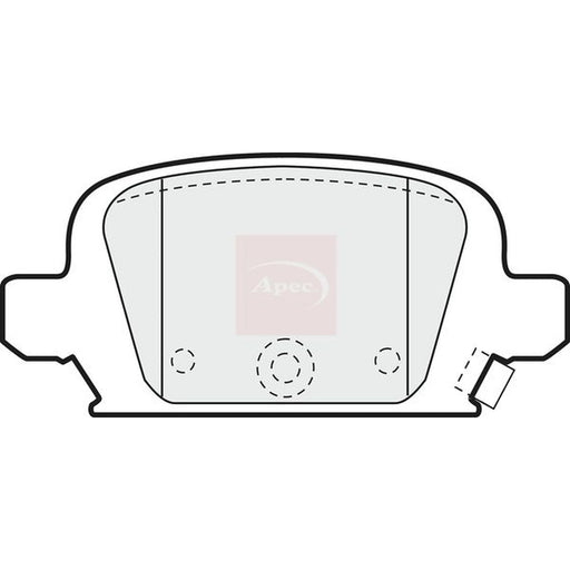Apec Rear Brake Pad Set PAD1189
