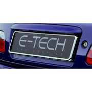 2x E-Tech Stainless Steel Car Registration Number Plate Holder Surround Frame E-Tech - Dynamic Drive