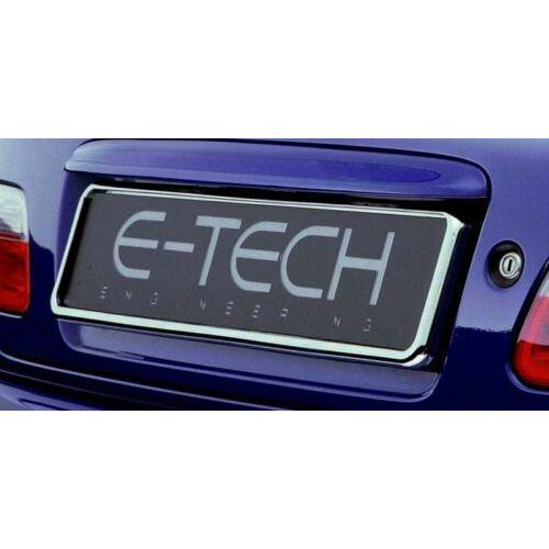 2x E-Tech Stainless Steel Car Registration Number Plate Holder Surround Frame E-Tech - Dynamic Drive