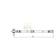 NAPA Brake Hydraulic Hose Line Front NBH1225