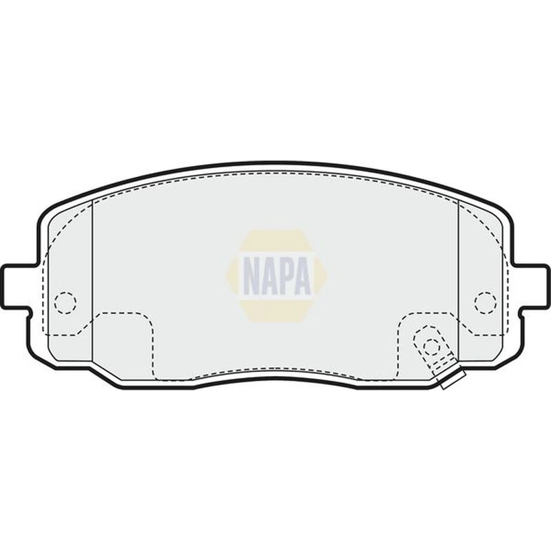 NAPA Front Brake Pad Set fits Hyundai I10 I 2007-2018 1.0 1.1 1.2