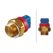 Hella Radiator Fan Temperature Switch Connectors fits Citroën Ax 1994-1997