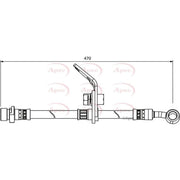 Apec Brake Hydraulic Hose Line Front Right HOS3980