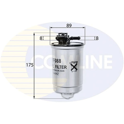 Comline Fuel Filter Element fits Ford Galaxy 1996-2006 1.9