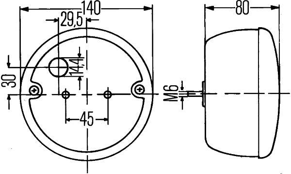 Hella 2SD 001 685-347 Tail Light Assembly