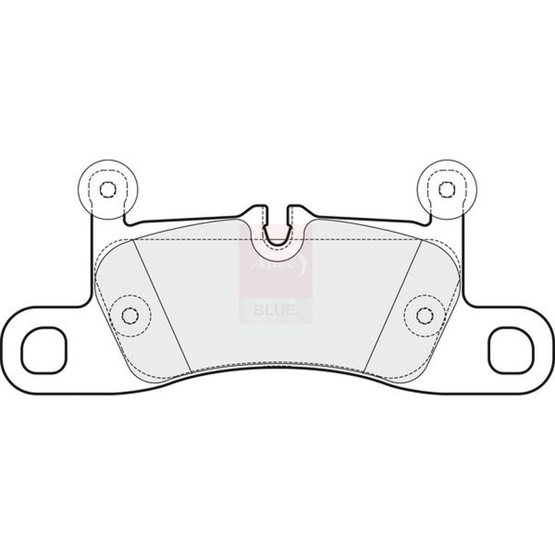 Apec Rear Brake Pad Set fits Porsche 911 2015-2019 3.0
