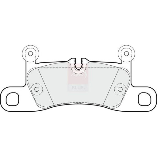 Apec Rear Brake Pad Set fits Porsche 911 2015-2019 3.0
