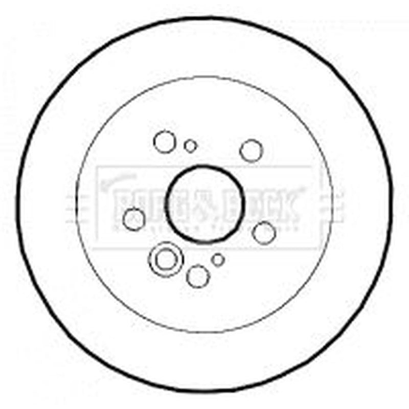 Borg & Beck Front & Rear Brake Discs & Pads fits Toyota Rav 4 2000-2005 1.8 2.0