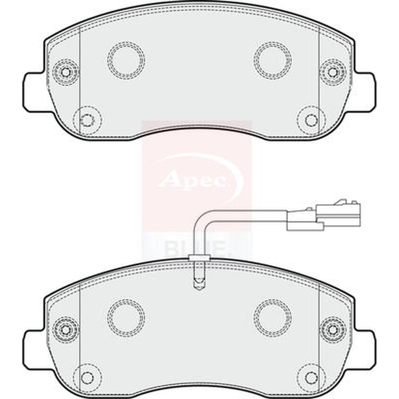 Apec Front Brake Pad Set fits Ineos Grenadier Closed Off-Road 2022 on 3.0