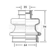 Borg & Beck Drive Shaft Bellow Kit transmission sided BCB2758