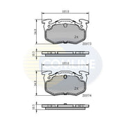 Comline Front & Rear Brake Discs & Pads fits Peugeot 306 1993-2000 1.6