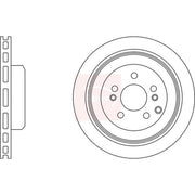 Apec Rear Brake Vented Discs & Pads fits Hyundai IX55 2008-2012 3.0 3.8
