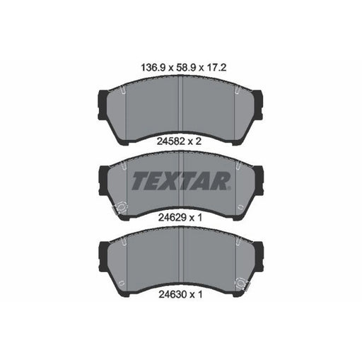 Textar Front Brake Pad Set 2458202