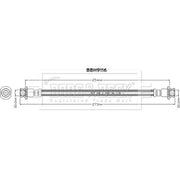 Borg & Beck Brake Hydraulic Hose Line inner BBH9116