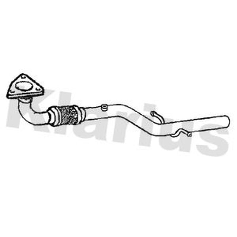 Klarius Exhaust Pipe OD fits Vauxhall Meriva 2010-2013 1.4