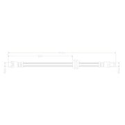 Juratek Brake Hydraulic Hose Line Rear fits Mercedes-Benz Eqv 2020 on
