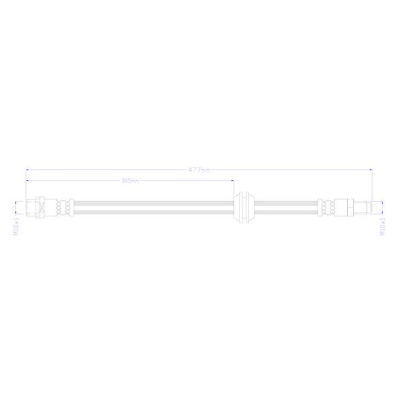 Juratek Brake Hydraulic Hose Line Rear fits Mercedes-Benz Eqv 2020 on